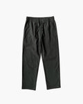 Men's Cropped Drawstring Trousers with Straight Legs - Black