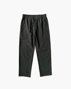 Men's Cropped Drawstring Trousers with Straight Legs - Black