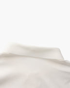 Men's Plain Button-Through Shirt with Pointed Collar - White