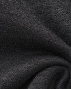 Men's Plain Crew-Neck Sweatshirt with Banded Cuffs - Grey