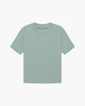 Men's Plain Crew-Neck T-Shirt with Straight Sleeves - Green