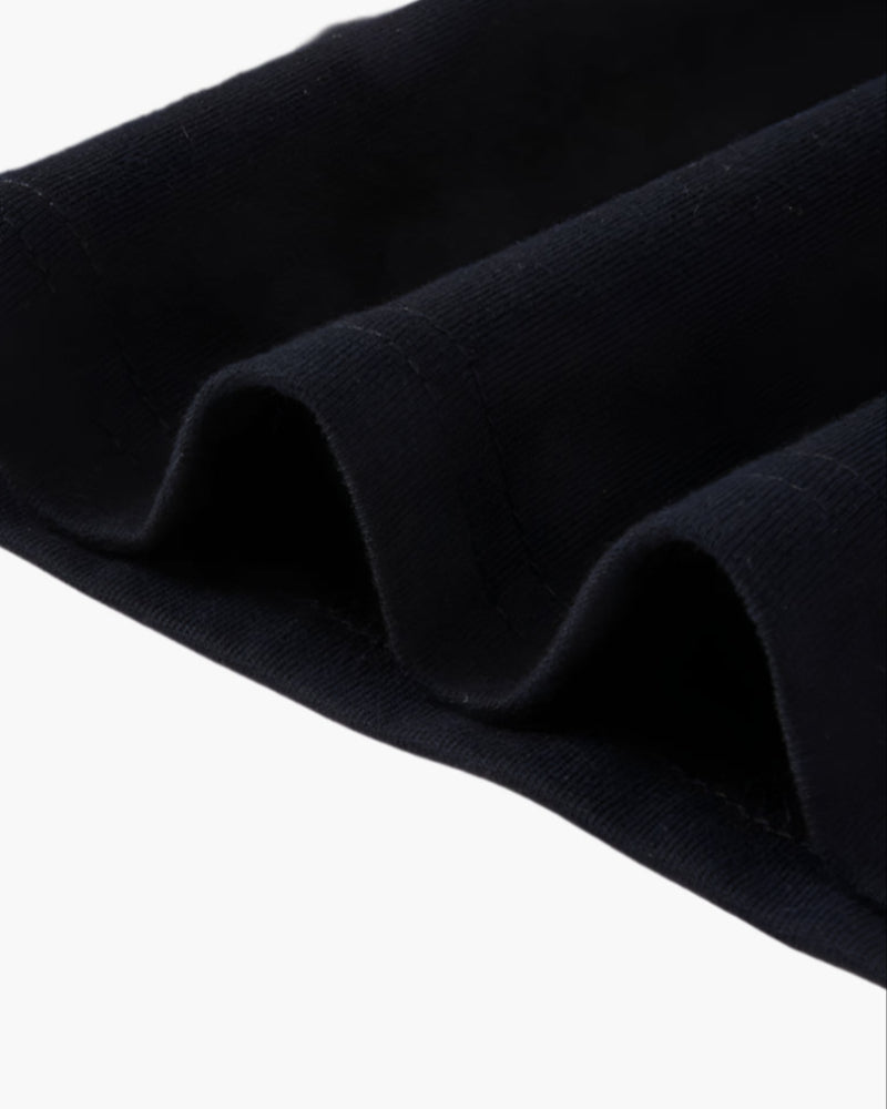Men's Plain Polo Shirt with Contrast Collar and Cuffs - Black
