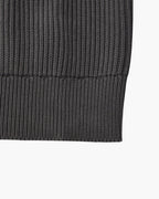 Men's Ribbed Crew-Neck Jumper with Long Sleeves - Grey