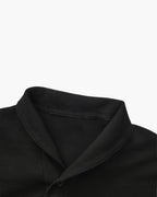 Men's Short-Sleeved Polo and Straight Trouser Set - Black