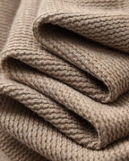 Men's Textured Open-Collar Jumper with Long Sleeves - shared